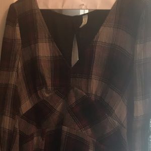Free people flannel dress